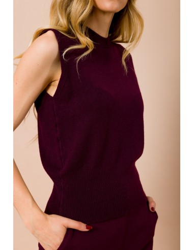 Colete de Malha com Gola Redonda Maryley