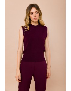 Colete Em Malha Gola Redonda Maryley