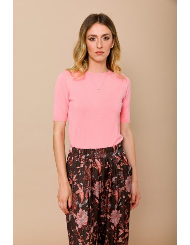 Camisola de gola redonda de manga curta Maryley