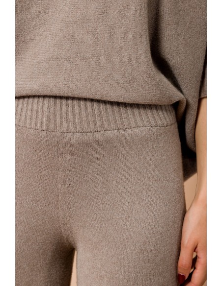 Calça Palazzo em Malha com Cintura Elástica Maryley