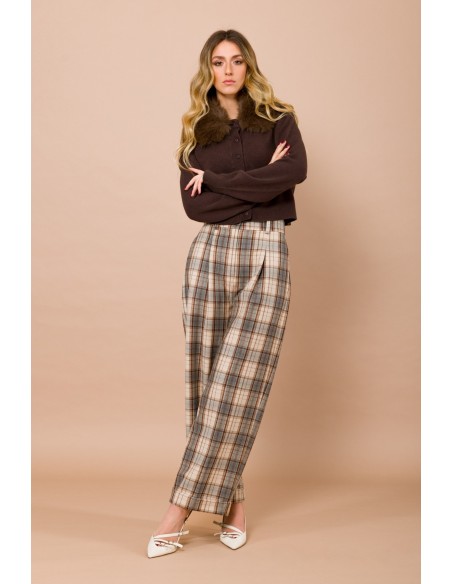 Cardigan Com Gola Em Pelo Sintético Destacável Maryley