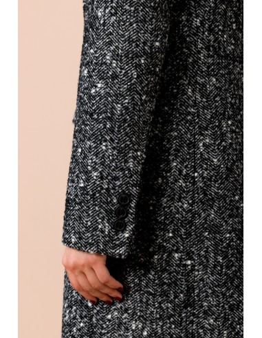 Casaco cruzado Resca com fenda central nas costas Maryley