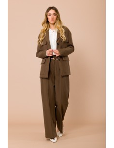 Calças Palazzo com cinto na cintura Maryley 2