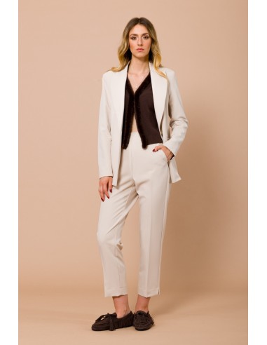 Calças cigarrete com elástico na parte de trás Maryley