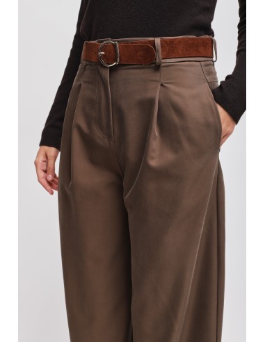 Calças Cropped com Cinto Maryley