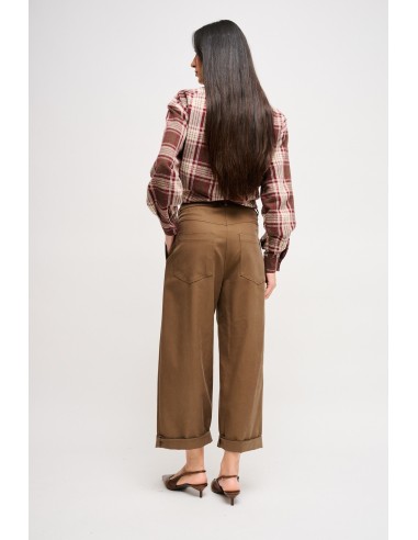 Calças Cropped com Cinto Maryley