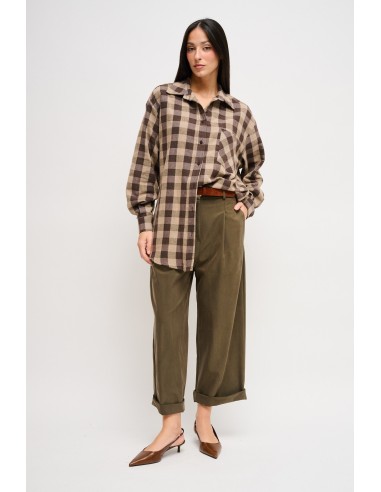 Calças Cropped com Cinto Maryley