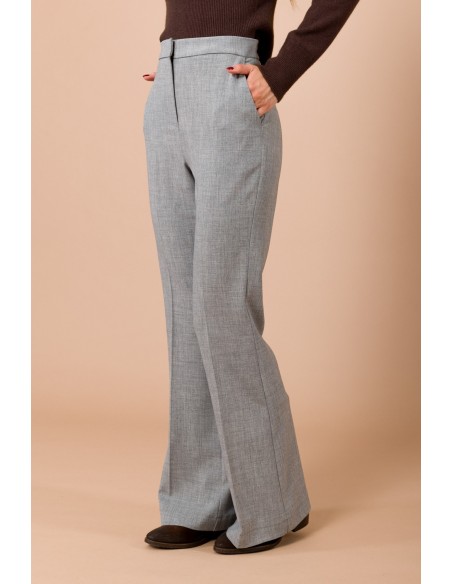 Calças flare cinzentas Maryley