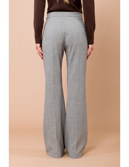 Calças flare grisaglia Maryley