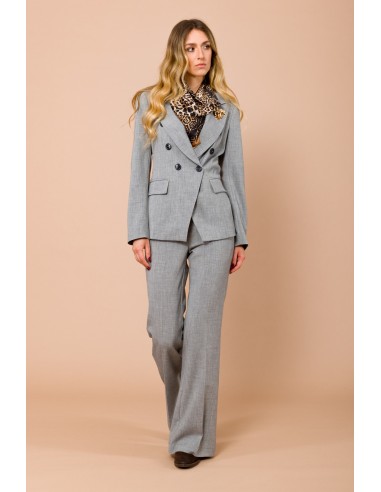 Calças boca-de-sino cinzentas Maryley