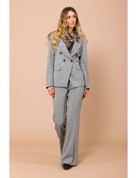 Calças boca-de-sino cinzentas Maryley