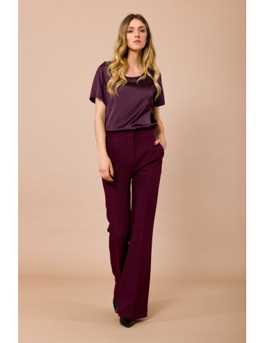 Calça Boca de Sino com Bolsos à Francesa Maryley