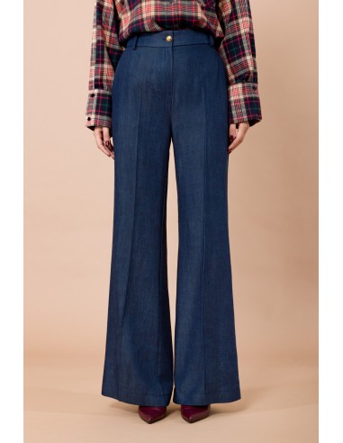 Calças palazzo com cinto interno masculino Maryley