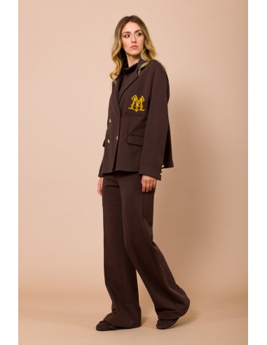 Casaco Oversize em Felpa com Bordado do Logo no Bolso Maryley