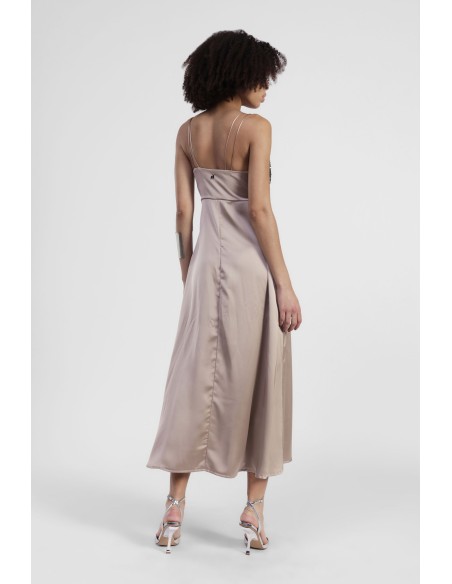 Vestido midi com alças e top de lantejoulas Dixie