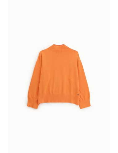Camisola de gola alta com mangas largas e barra canelada Dixie