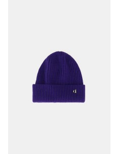 Gorro trabalhado canelado com dobra e logótipo Dixie