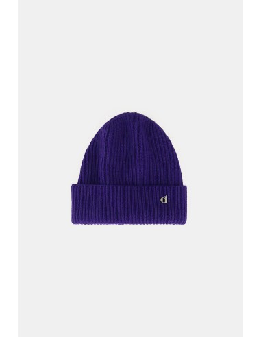 Gorro trabalhado canelado com dobra e logótipo Dixie