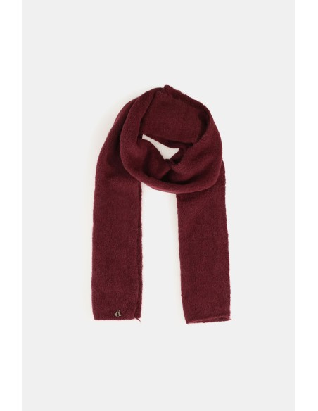 Cachecol com malha lisa e detalhe lateral Dixie