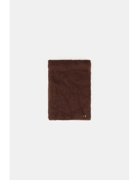 Cachecol com malha lisa e detalhe lateral Dixie