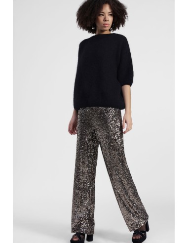 Pantaloni Palazzo Con Paillettes All-Over Dixie - Vestiti Firmati L...