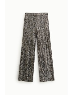 Pantaloni Palazzo Con Paillettes All-Over Dixie - Vestiti Firmati L... 2