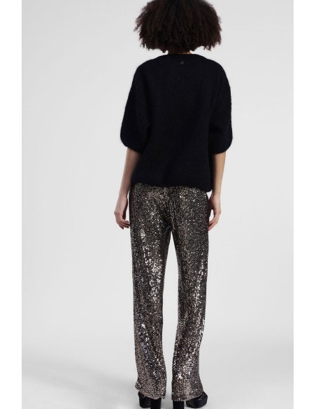 Pantaloni Palazzo Con Paillettes All-Over Dixie - Vestiti Firmati L...