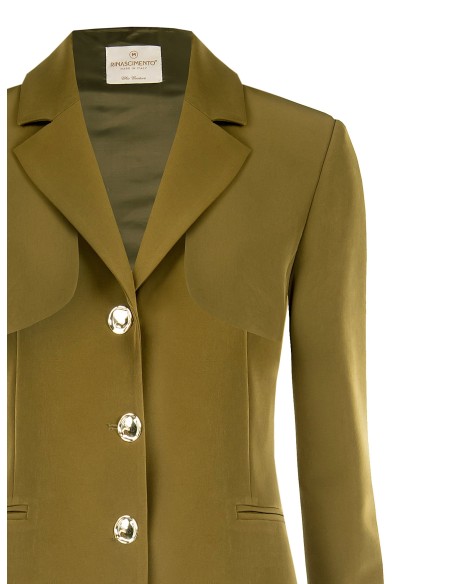 Blazer 3 Em 1 Em Tecido Técnico Transformável Em Bolero E Colete Rinascimento - Vestiti Firmati Life Smiles