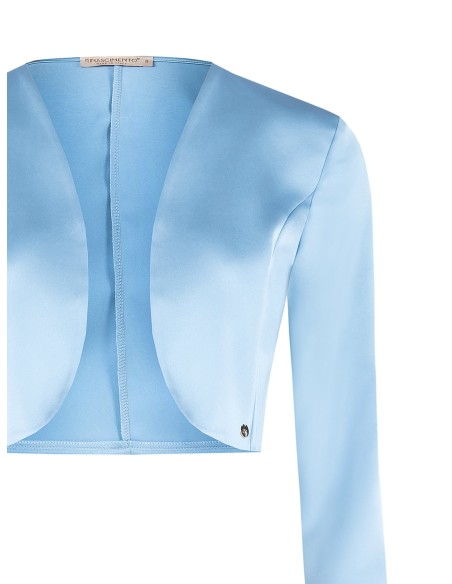 Bolero (Cobertura De Ombros) Aberto Em Cetim Rinascimento - Vestiti Firmati Life Smiles