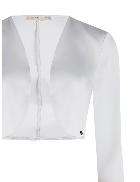 Bolero (Cobertura De Ombros) Aberto Em Cetim Rinascimento - Vestiti Firmati Life Smiles