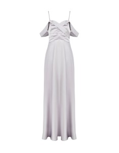 Vestido Longo Rodado em Cetim Rinascimento