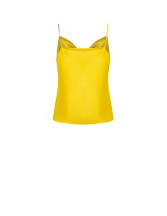 Top justo em cetim com alça de corrente e pérolas Rinascimento 2