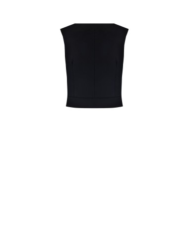 Top Curto em Tecido Fluido com Decote Cruzado Rinascimento