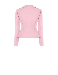 Blazer Curto Cinturado De Abotoamento Duplo Em Tecido Técnico Rinascimento 2