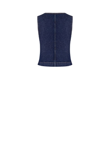 Colete em ganga elástica Rinascimento