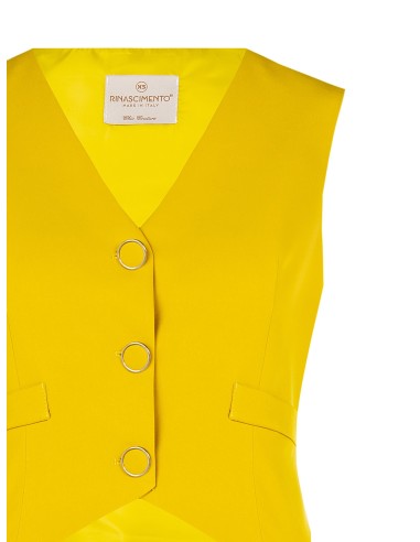Colete com 3 Botões em Tecido Técnico Rinascimento