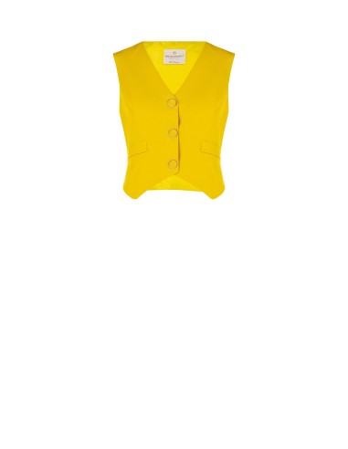 Colete de 3 Botões em Tecido Técnico Rinascimento