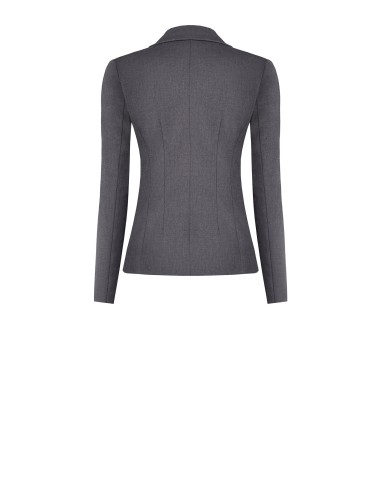 Blazer cinturado de abotoamento duplo em poliviscose Rinascimento