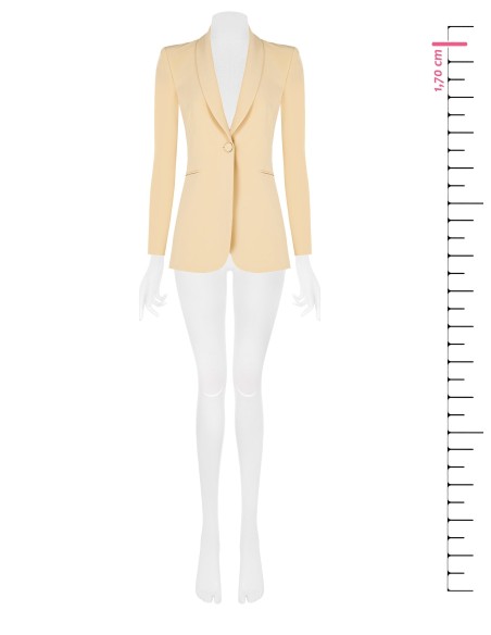 Blazer Entalhado em Tecido Técnico Rinascimento