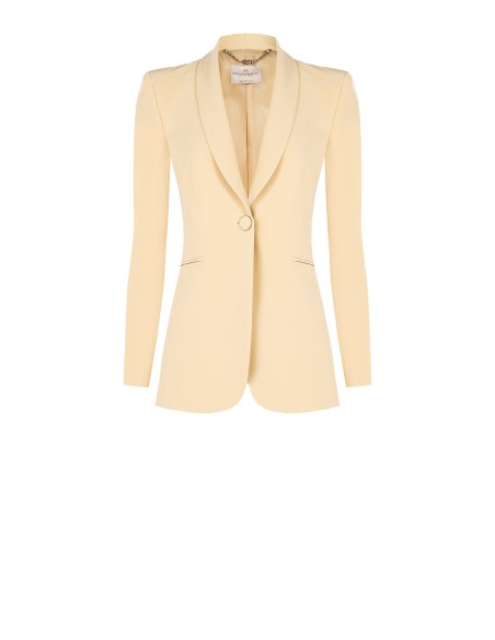 Blazer entalhado em tecido técnico Rinascimento