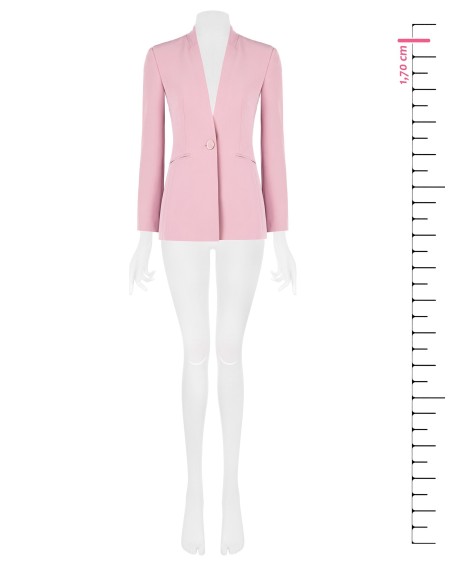 Blazer cintado em tecido técnico Rinascimento