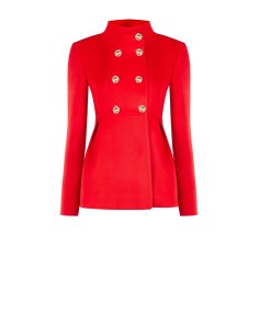 Casaco Curto Estruturado com Ombreiras e Bolsos Laterais Rinascimento 2