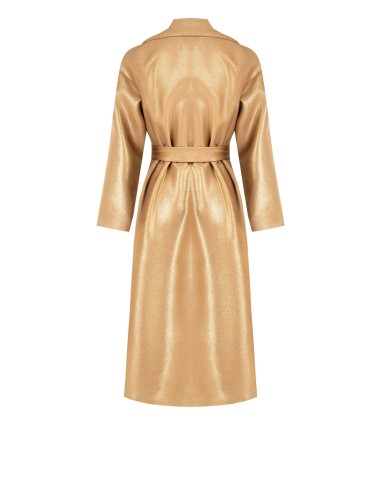 Casaco longo com acabamento em glitter e maxi bolsos Rinascimento