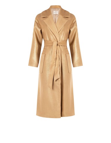 Casaco Longo com Acabamento Glitter e Maxi Bolsos Rinascimento