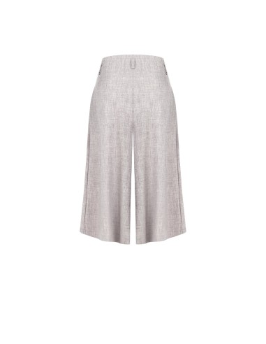 Calças culotte com duas pinças e bolsos Rinascimento