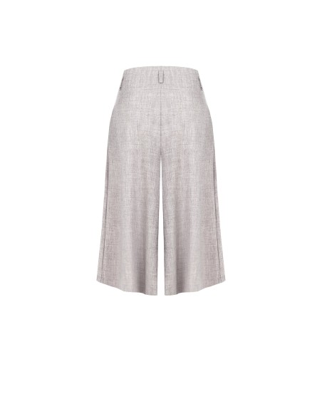 Calças culotte com duas pinças e bolsos Rinascimento