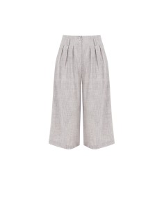 Calças culotte com duas pinças e bolsos Rinascimento