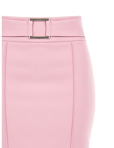 Saia Tubinho Em Tecido Técnico Com Racha Atrás Rinascimento