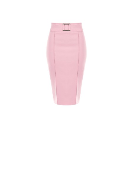 Saia Lápis em Tecido Técnico com Fenda Atrás Rinascimento