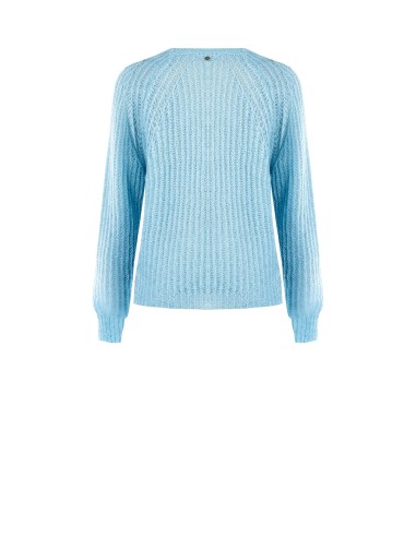 Camisola Peluda de Corte Longo e Malha Trançada Rinascimento